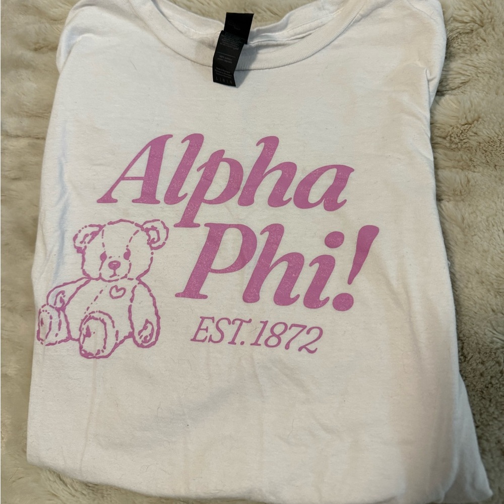 alpha phi cute bear tee short sleeve